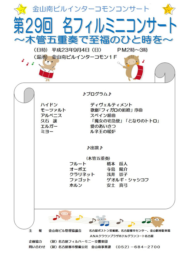 「第29回名フィルミニコンサート」の様子
